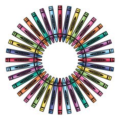 Crayon Wreath