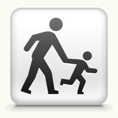 Square Button with Parent & Child