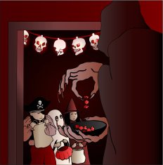 Scared Trick or Treaters