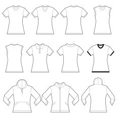 Female Shirts Template N2