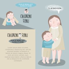 Children's fears Vector illustration N4