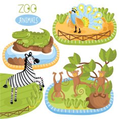Set of vector animals N3