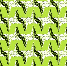 Christmas seamless pattern with trees on a green background