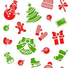 Christmas holiday seamless background pattern N3