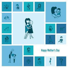 Happy Mothers Day Icons N16