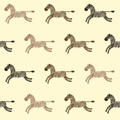 Seamless pattern with zebras