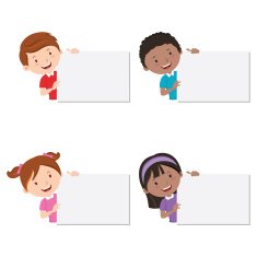 Children with board