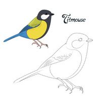 Educational game connect the dots to draw bird N3