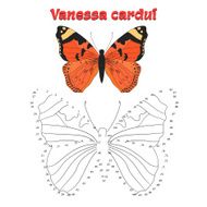 Educational game connect dots to draw butterfly N4