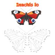 Educational game connect dots to draw butterfly N5