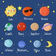 Educational game learn planets of solar system