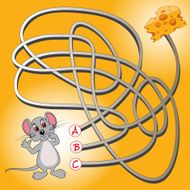 Mouse and cheese maze game