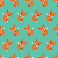 Graphically foxes pattern