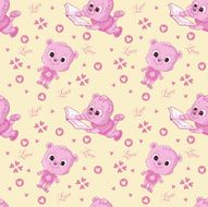 Teddy bears seamless N4