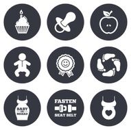 Pregnancy maternity and baby care icons N2