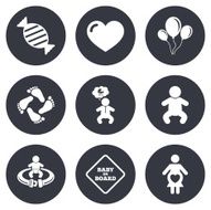 Pregnancy maternity and baby care icons N3