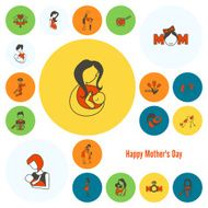 Happy Mothers Day Icons N18