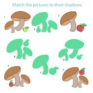 Match the pictures to their shadows child game