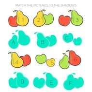 Match the pictures to their shadows child game N4