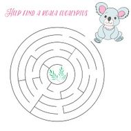 Labyrinth maze find a way koala