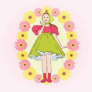 Girl in folklore dress