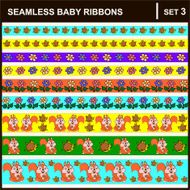 1015 25 baby ribbons horizontal