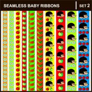 1015 21 baby ribbons vertical