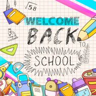 lovable welcome back to school background