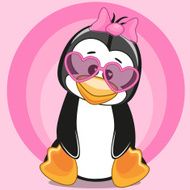 Penguin in sunglasses