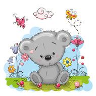 Bear With Flowers N3