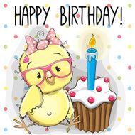 Chicken with cake