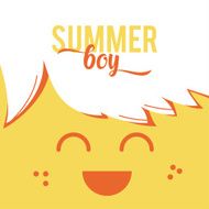 Summer Boy with Style Typography