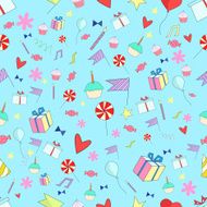 Seamless pattern holiday vector illustration