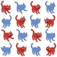 Shadow match visual puzzle and seamless pattern
