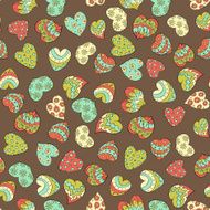 valentines hearts seamless pattern