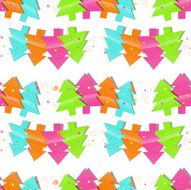 Christmas seamless pattern with trees on a white background N5