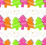 Christmas seamless pattern with trees on a white background N6