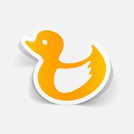realistic design element duck N3