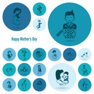 Happy Mothers Day Icons N36