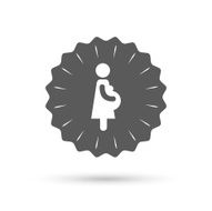 Pregnant sign icon Pregnancy symbol