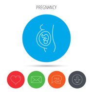 Pregnancy icon Medical genecology sign N3
