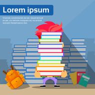 Student Hold Books School Boy University Exam Library Reading
