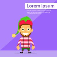 Christmas Elf Cartoon Character Santa Helper