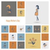 Happy Mothers Day Icons N43
