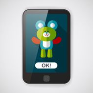 teddy bear flat icon with long shadow eps10