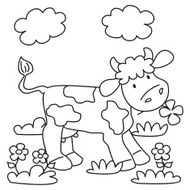cow coloring book