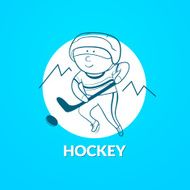 Hockey vector logo