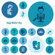 Happy Mothers Day Icons N59
