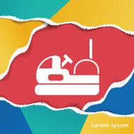 amusement park bumper cars icon N2