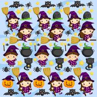 Halloween witch background N2